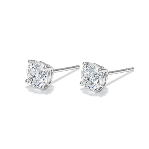 1.70 Carat Each Diamond Stud Earrings