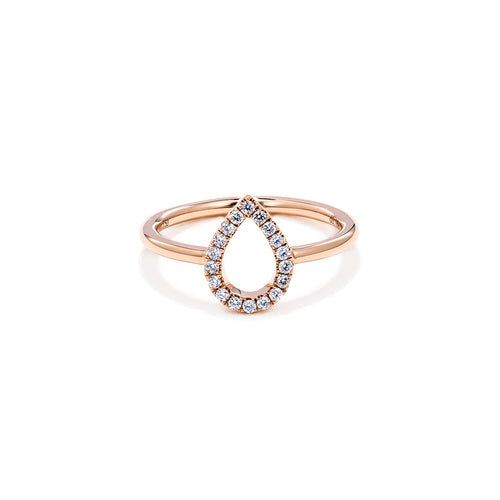 Pear Shaped Diamond Ring