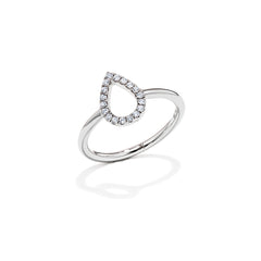 Pear Shaped Diamond Ring