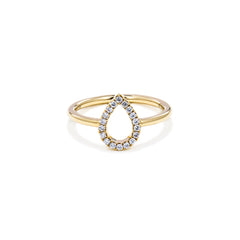 Pear Shaped Diamond Ring