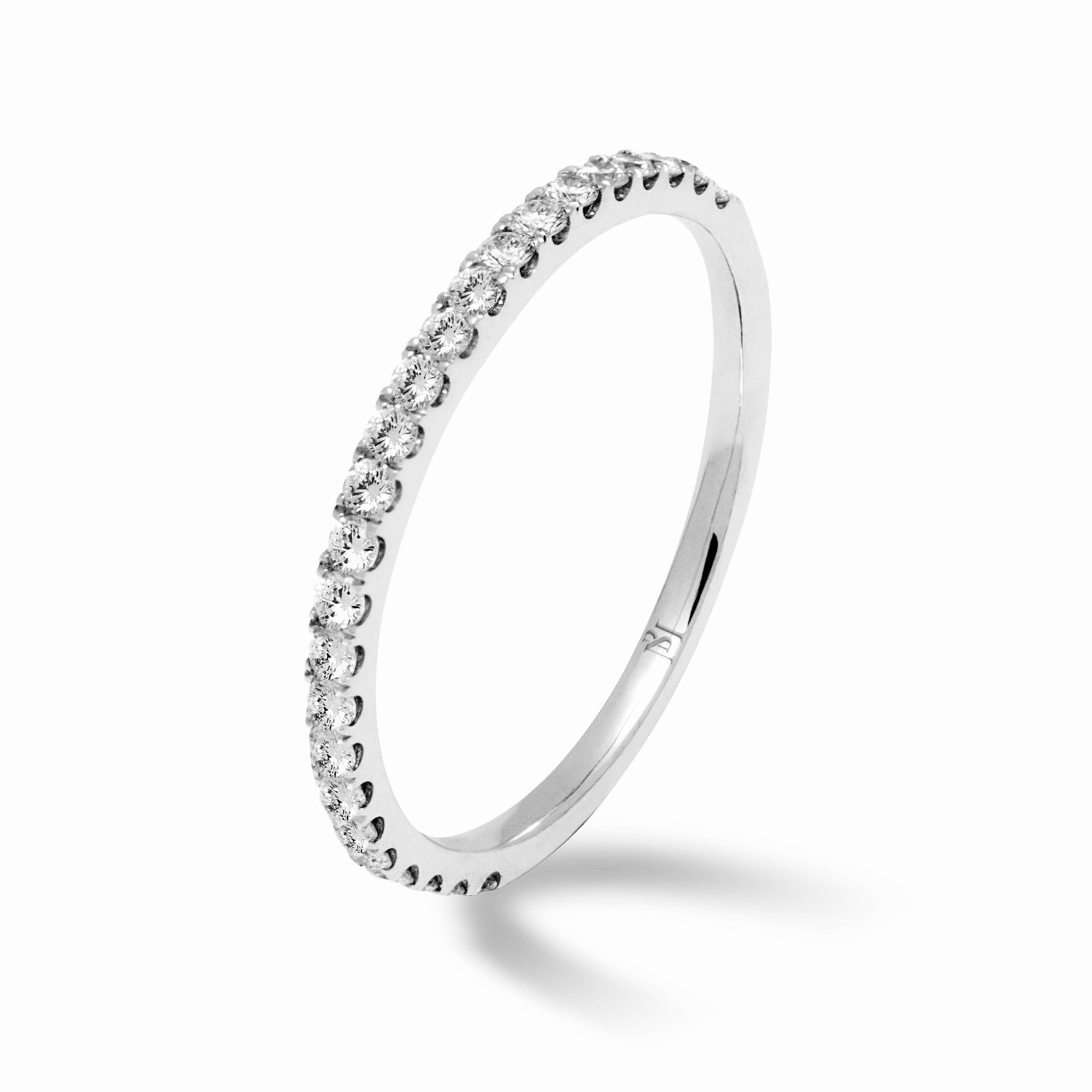 Delicate Diamond Half Eternity Ring