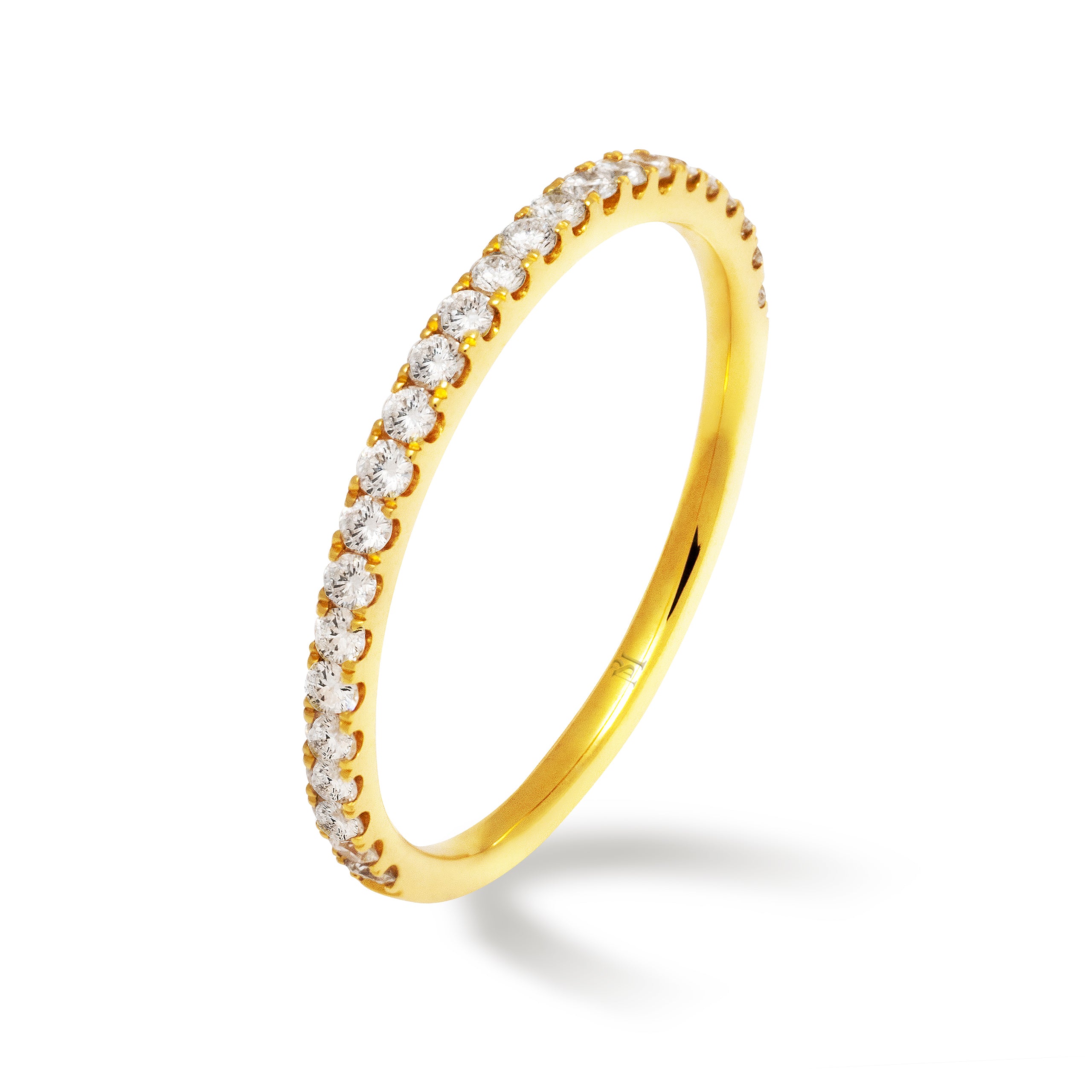 Delicate Diamond Half Eternity Ring