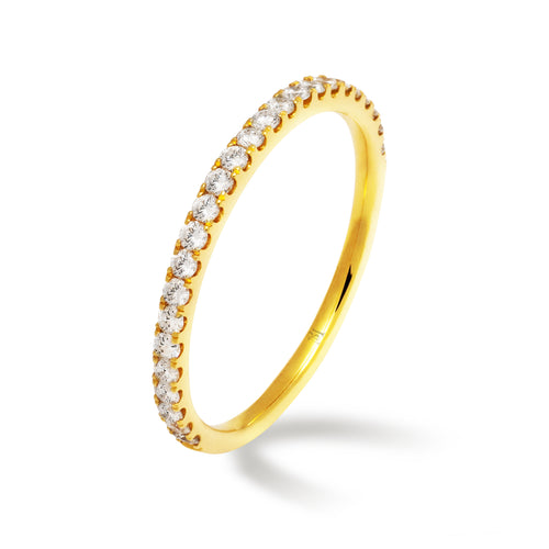 Delicate Diamond Half Eternity Ring