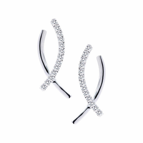 XCross Diamond Earrings - Mini