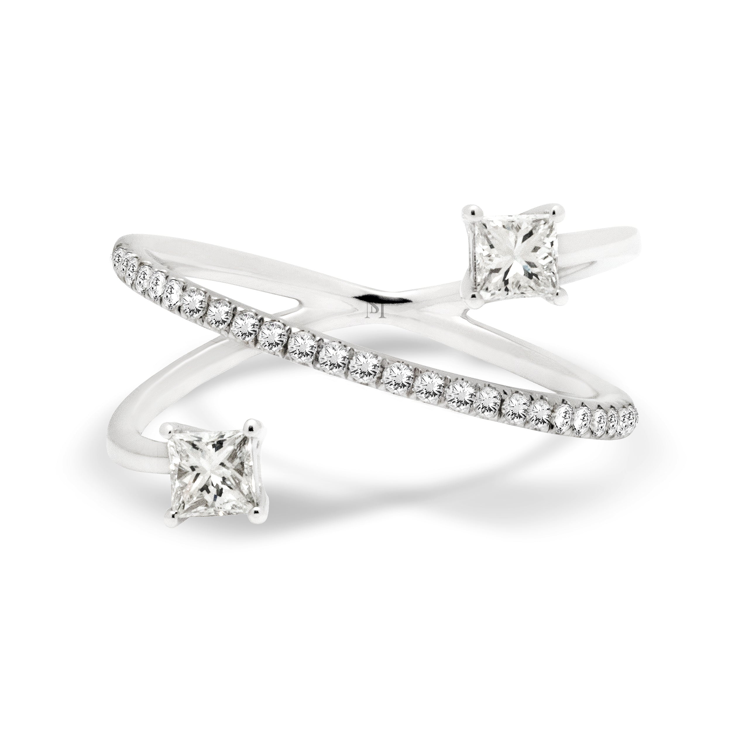 Spiral Diamond Ring