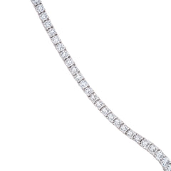 V Shape Eternal Round Brilliant Diamond Necklace