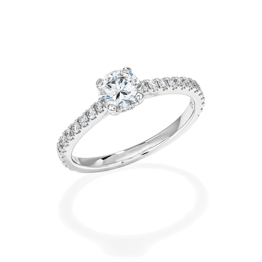 Solitare With a Diamond Band