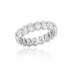 0.30 's Oval Shape GIA certified Diamonds Full Eternity Ring